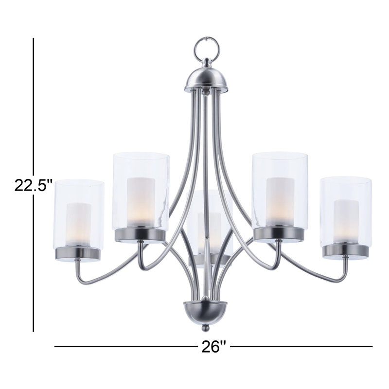 Caverly 5 - Light Dimmable LED Classic / Traditional Chandelier