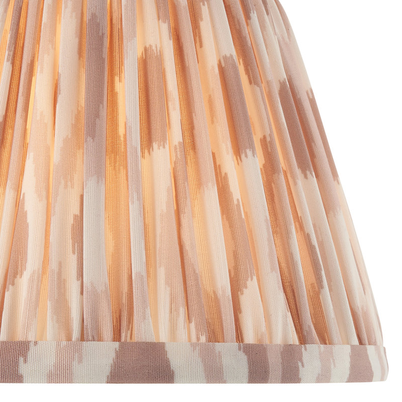 Ikat Lamp Shade, 14.5cm H x 11.8cm W x 20cm D, Beige