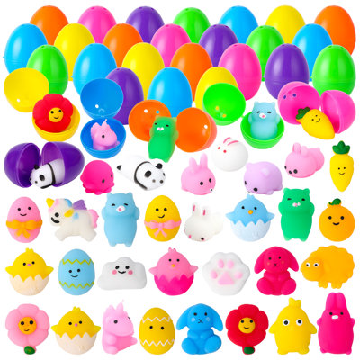 30 pièces d'oeufs de Pâques remplis de jouets Mochi Squishy