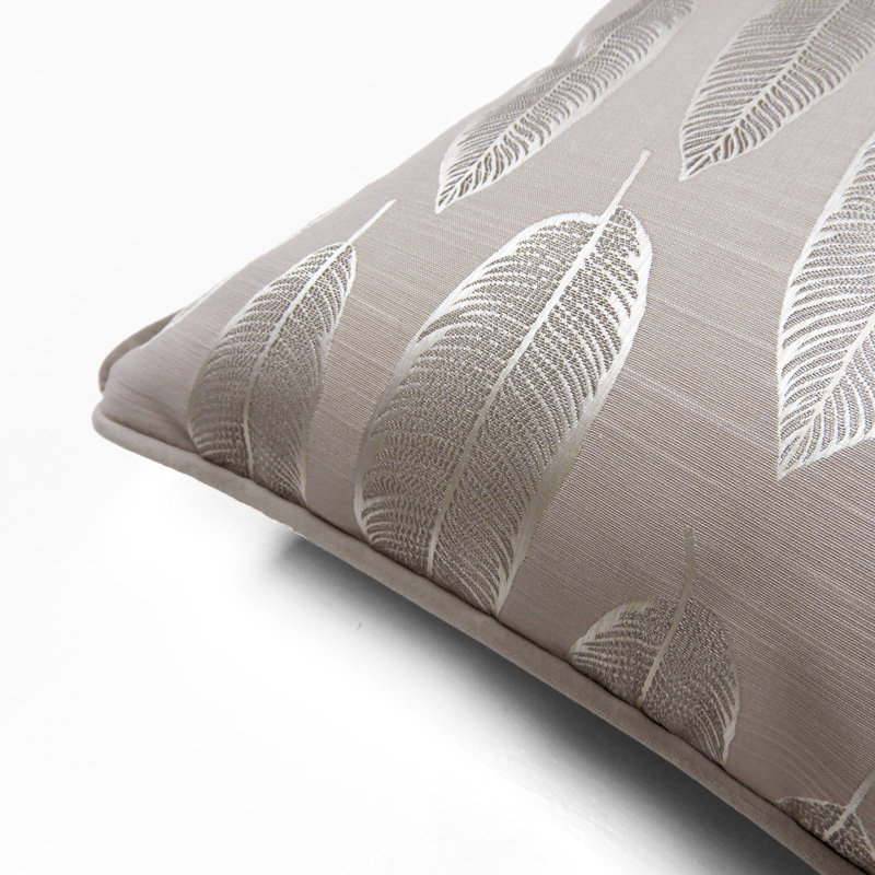 Gline Floral Square Throw Cushion, Rosewood, Polyester/Polyfill