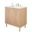 Ensemble de meuble-lavabo simple 30 po brun moderne