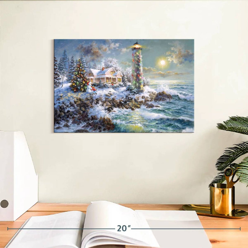 Lighthouse merriment Aletra, H 8 po x l 12 po