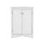 Armoire de rangement triangulaire pour salle de bain avec tablettes réglables, armoire de plancher autoportante pour la cuisine à domicile, maximisant l'espace d'angle et l'élégance-1614174217