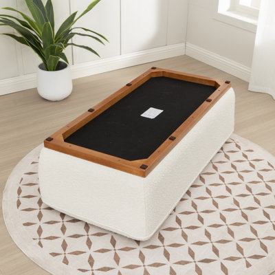 Lolington Rectangular Solid Wood Ottoman