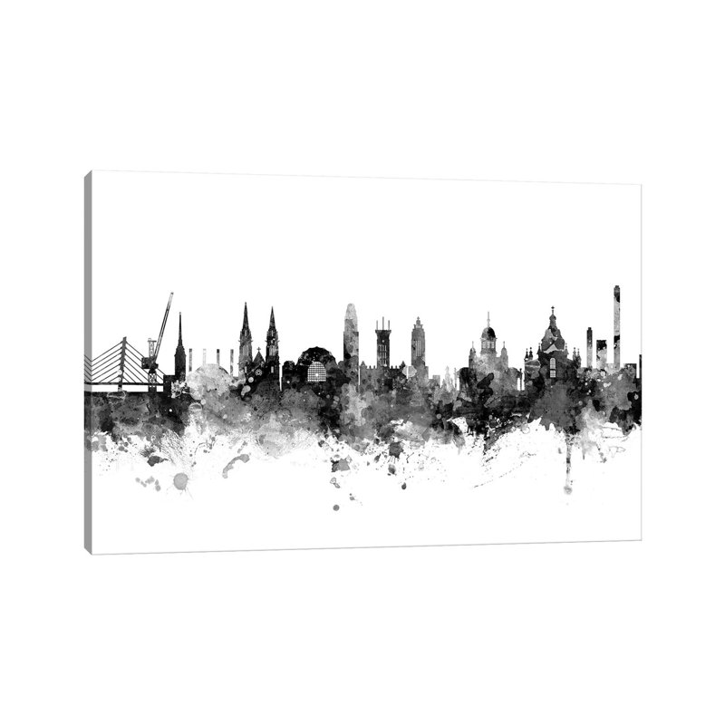 Helsinki, Finland In Black & White by Michael Tompsett - Wrapped Canvas Gallery-Wrapped Canvas Giclée