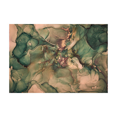 Soft Pile Printed Rug Featuring Artistic Abstract Floral Design for Elegant Home Decor Enhancement