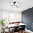 4-Light Industrial Semi Flush Mount 