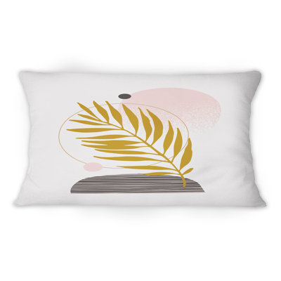 Coussin décoratif abstrait à motif tropical abstrait I - 1