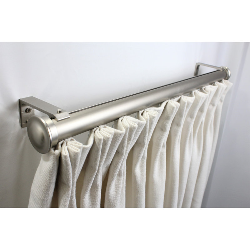 Accessoire de quincaillerie pour rideaux, L 48 po, Étain