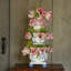 Country Estate 3 Piece Tulipiere Tower Set - Delft Blue