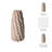 Modern Stoneware Vase With Sculpted Spiral Texture And Ribbed Vertical Detailing In Celine Trend Style For Contemporary Decorative Accents-357514581