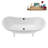 71" Streamline Clawfoot Tub,Tray,Drain and Clawfeet-101628947-102360902