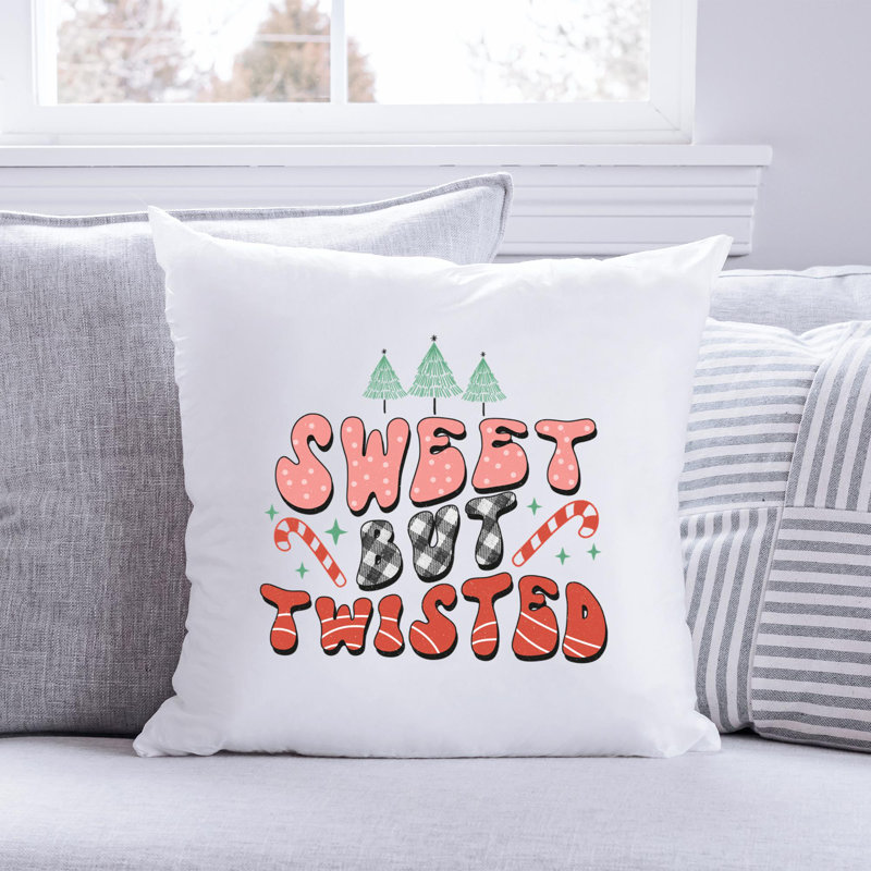 Christmas8 Polyester/Polyester Blend Reversible Throw Pillow, 20" x 20"