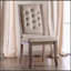 Ensemble de 2 chaises d'appoint rembourrées beiges dans un ton naturel rustique