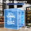 Réfrigérateur et congélateur commercial 3 sections 54 pieds cubes, congélateur, 72 po