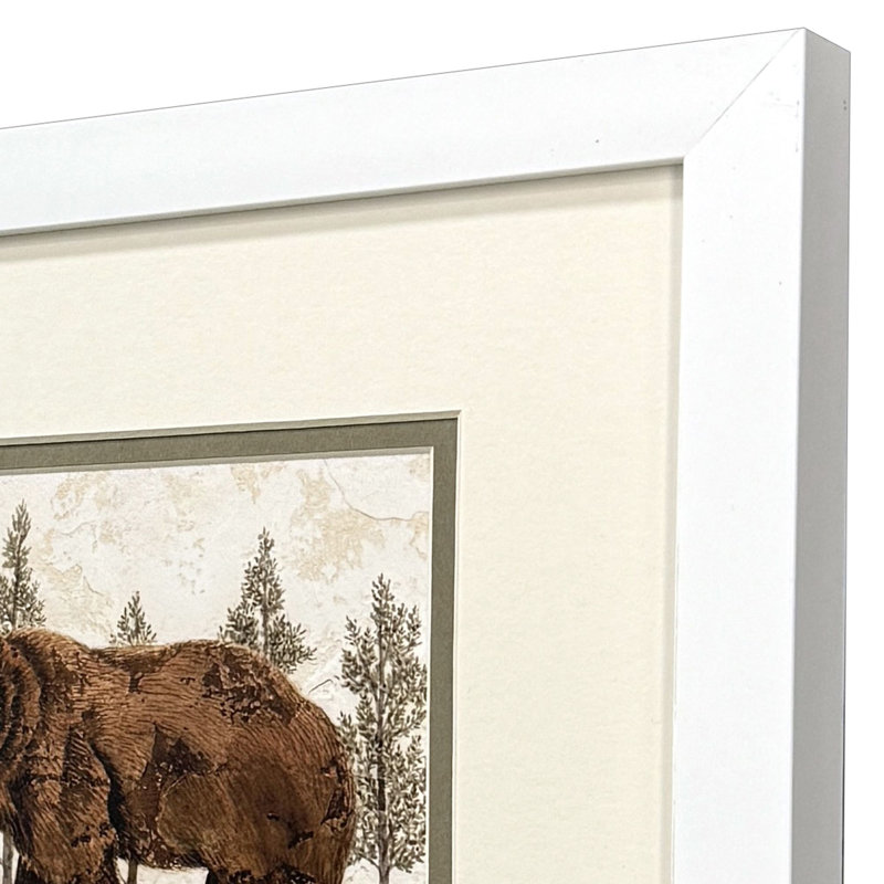 Lodge Moose Bear Framed Art
