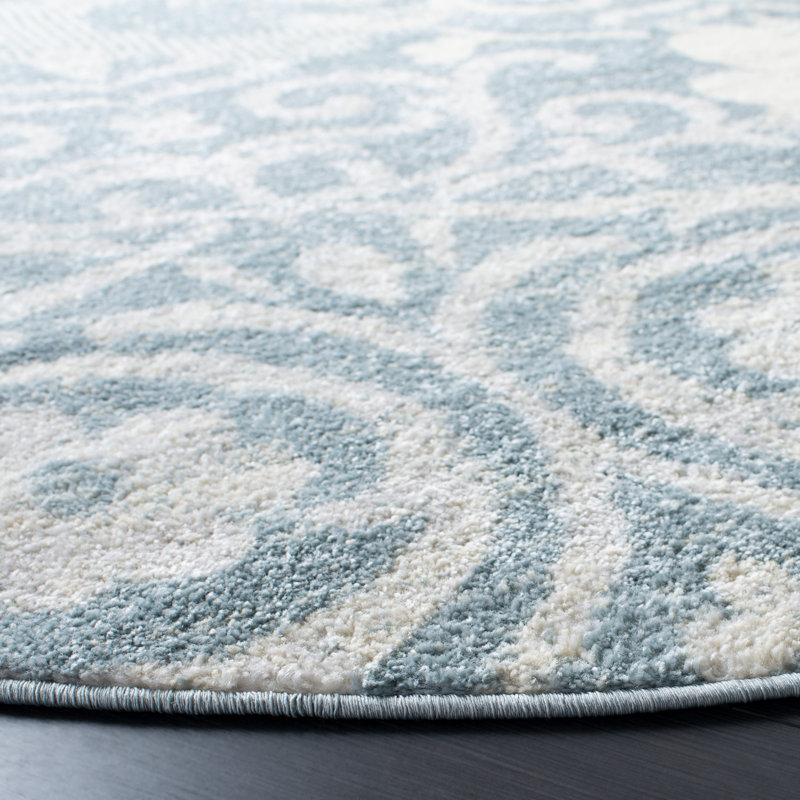 Adiza Performance Floral Rug, Round 6'7"