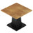 31.5" Dining Table with Metal Pedestal Base