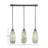 3 Light Stem Hung Linear Pendalier Shown With 5" Fusion Glass-71747823-32326166-32326163