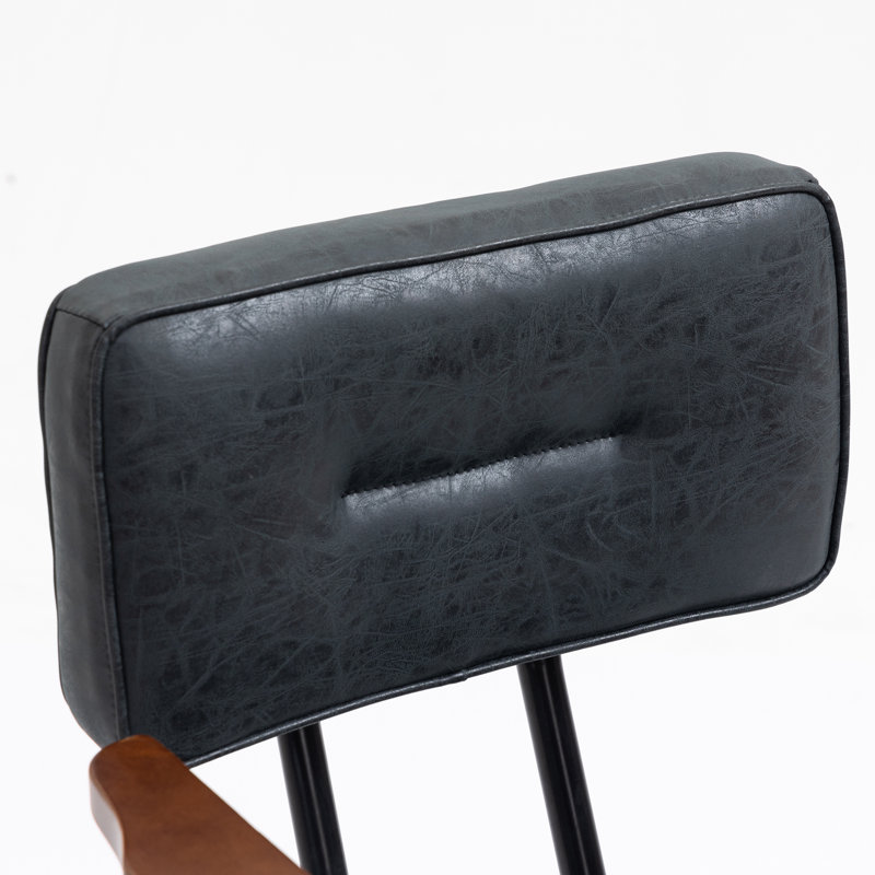 Chaise de travail Keikilani, Noir mat