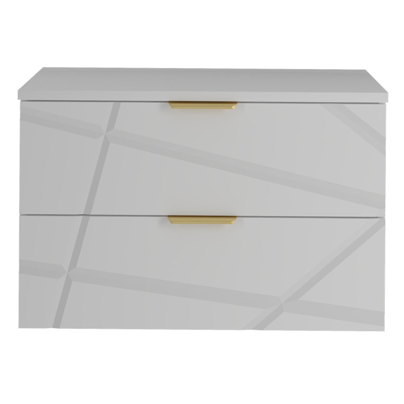 Damariae Wall Mounted Required Bathroom Storage Furniture Set