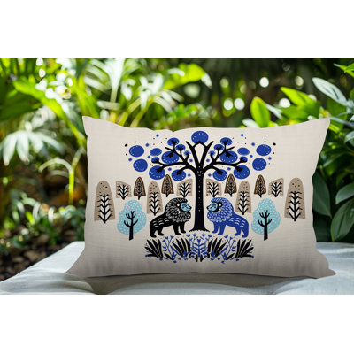 Oreiller rectangulaire intérieur / extérieur Comas Lion