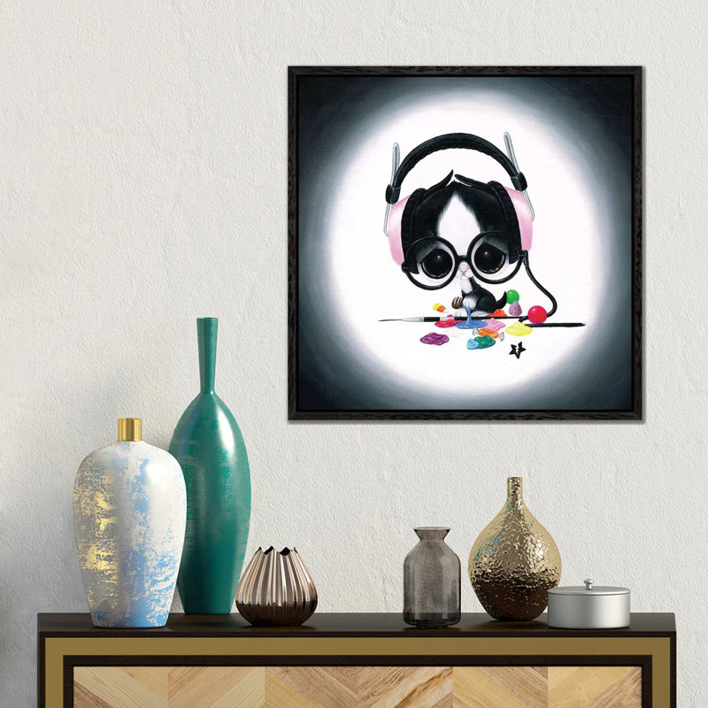 I Forgot To Mention I'm A Ghost by Sugar Fueled - Gallery-Wrapped Canvas Giclée, 45.72 cm H x 45.72 cm W, Black Framed