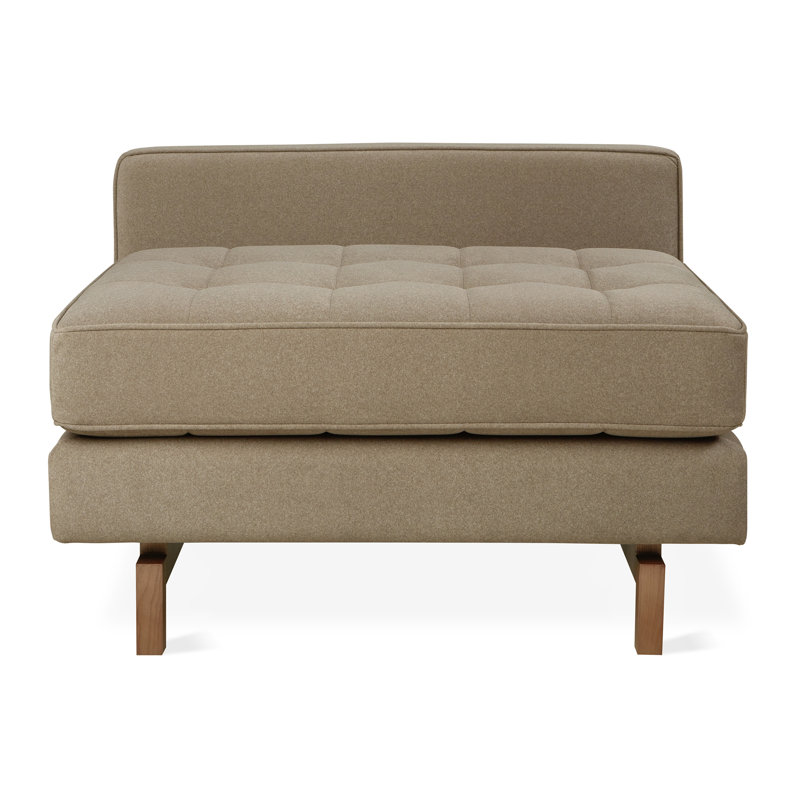 Jane 2 Lounge Chair, Merino Mocha, Classic Walnut