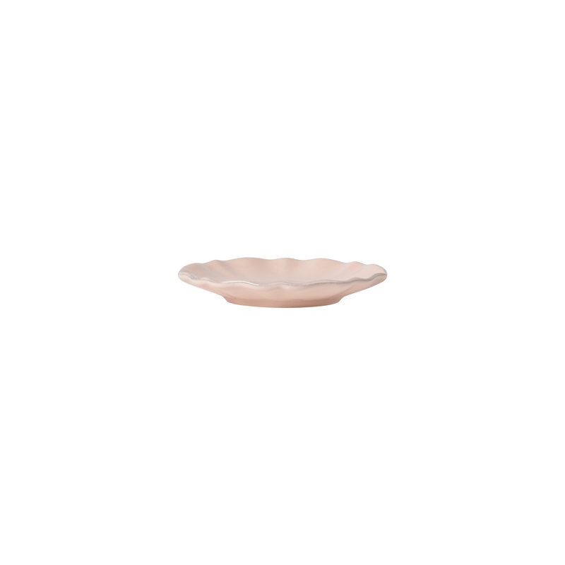 Rosa Handmade Stoneware Appetizer Plate, Pink