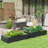 Galvanized Raised Garden Bed, 4' X 2' X 1' Metal Planter Box, For Growing Vegetables, Flowers, Herbs, Succulents, Gray-129445909