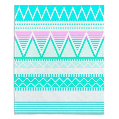 Jeté turquoise vif