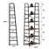 69.7''H Ladder Bookcase, 6 Layer Etagere Bookshelf for Living Room, Home Office