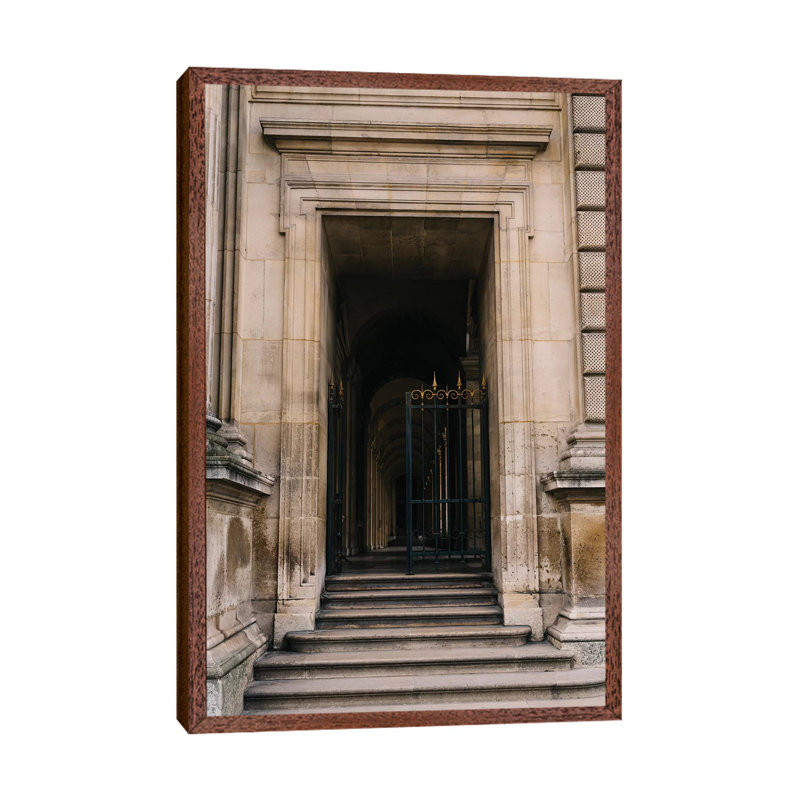 Louvre VI by Bethany Young - Print on Canvas, Classic Brown Wood Framed, 152.4cm H x 101.6cm W x 3.81cm D
