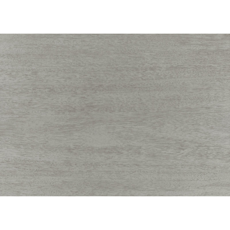 Grande commode Brok, poignées 5 tiroirs noires, acacia gris clair