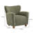 Alonzo Upholstered Club Chair with Round Wooden Legs-114272418