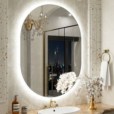 Aevar LED Lighted Wall Mirror