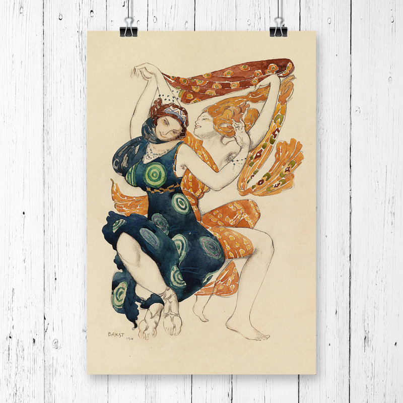 Leon Bakst Narcisse - Frameless Print, 59.4cm H x 42cm W