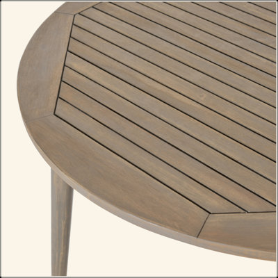 Charming Acacia Wood Dining Table For Outdoor Enjoyment And Stylish Décor