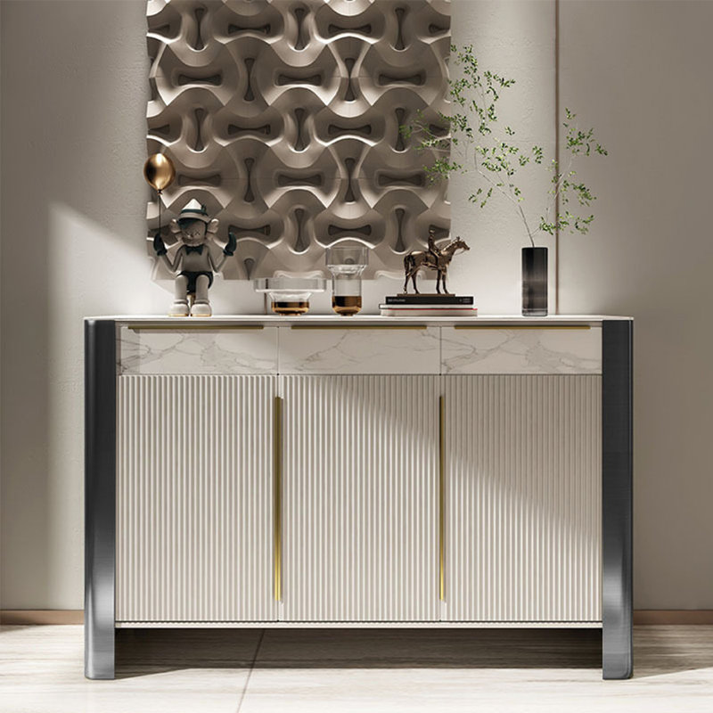Earley, 43.3" H x 55.11" W x 13.78" D, Cream/Grayish White/Black
