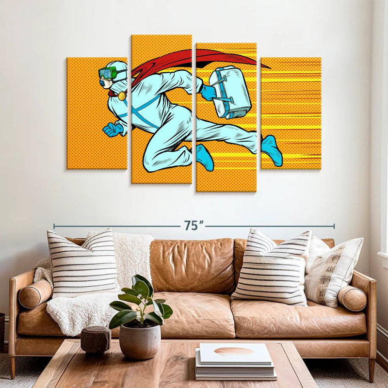 Alcaraz Superhero Doctor, 42" H x 68" W