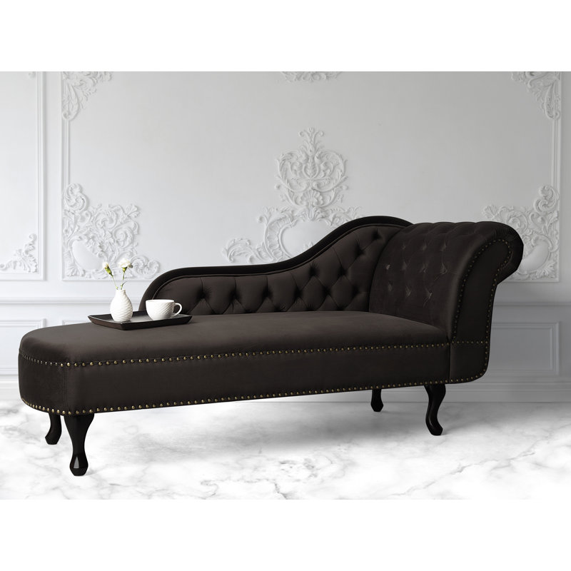 Brennon Velvet Chaise Lounge