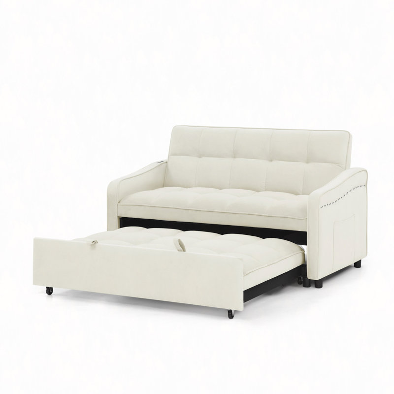 Canapé-lit avec causeuse Loveseat, Beige