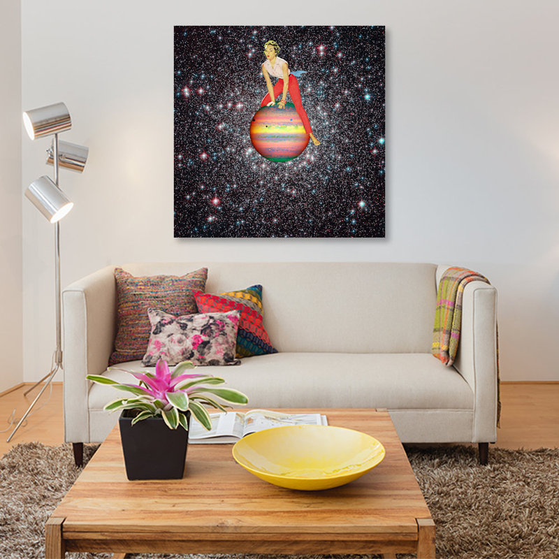 « eugenia loli-star trémie ii », reproduction d’impression sur toile, H 18 po x l 18 po x P 1,5 po, Toile tendue