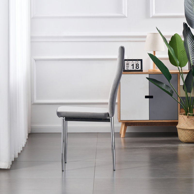 Gabrielle Upholstered Dining Chair, Grey
