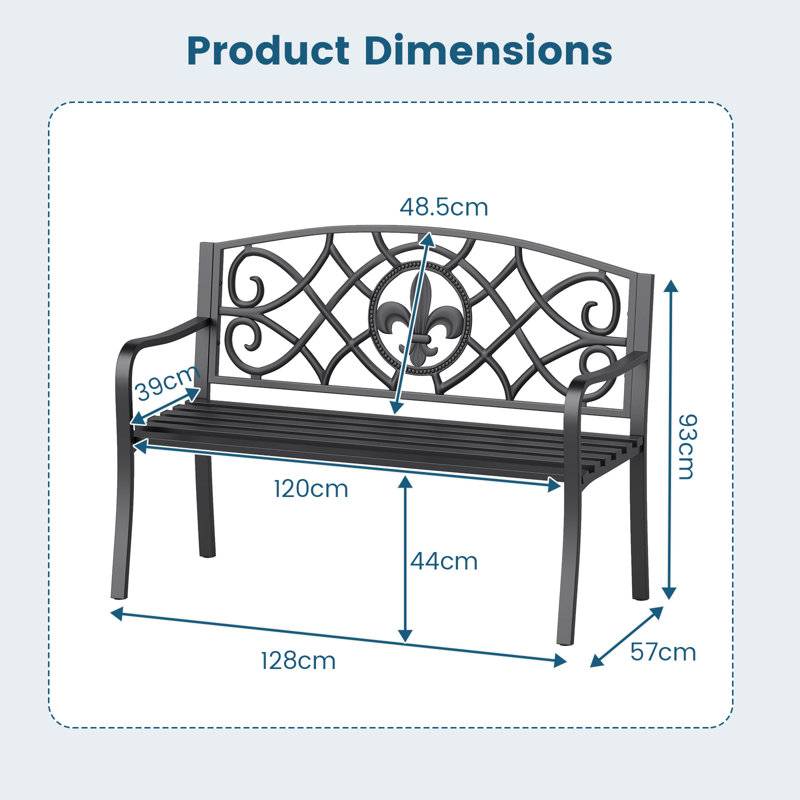 Metal Outdoor Bench