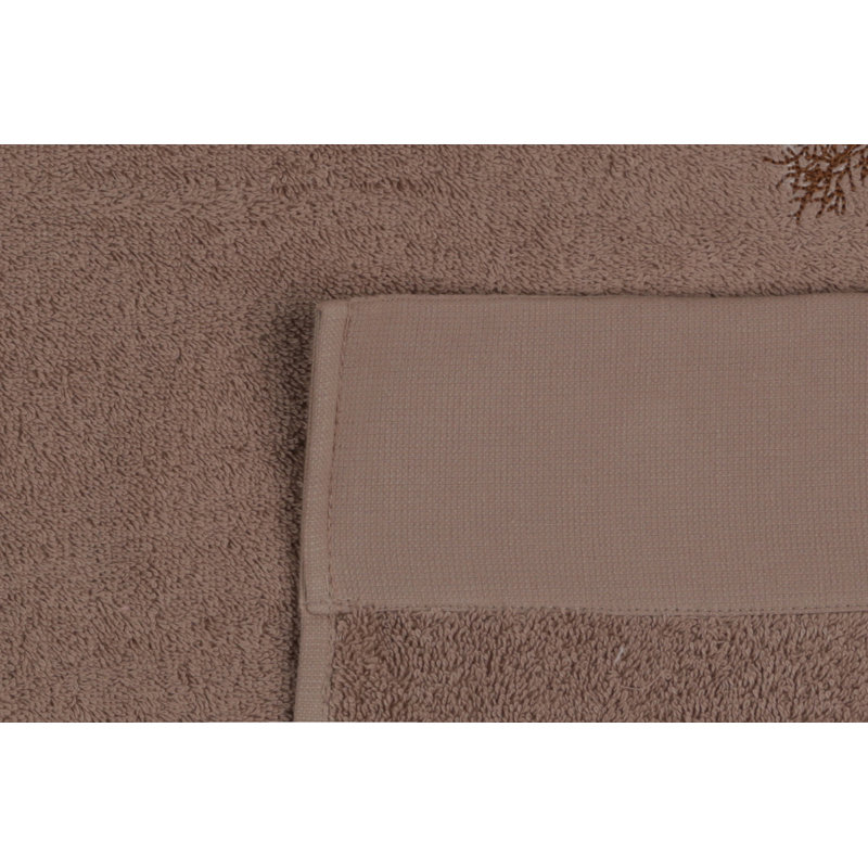 Ensemble de 2 serviettes en coton Weybridge, Brun pâle