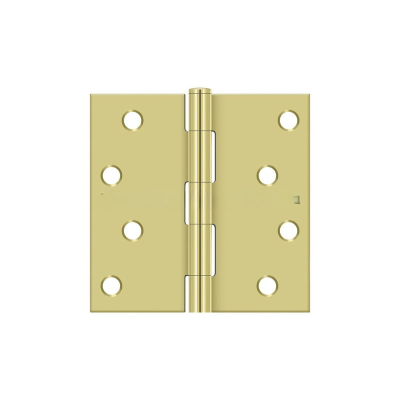 Steel Hinge, Polished Brass