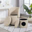 Tabouret de coiffeuse pivotant avec rangement - Fauteuil demi-tonneau - Lit pour chat gratuit-1356429061