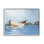 Bateau flottant sur un lac sur bois par Liz Jardine, peinture