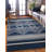 Kivett Caliente Navy and Ivory Indoor Outdoor Machine Washable Area Rug-1706871824